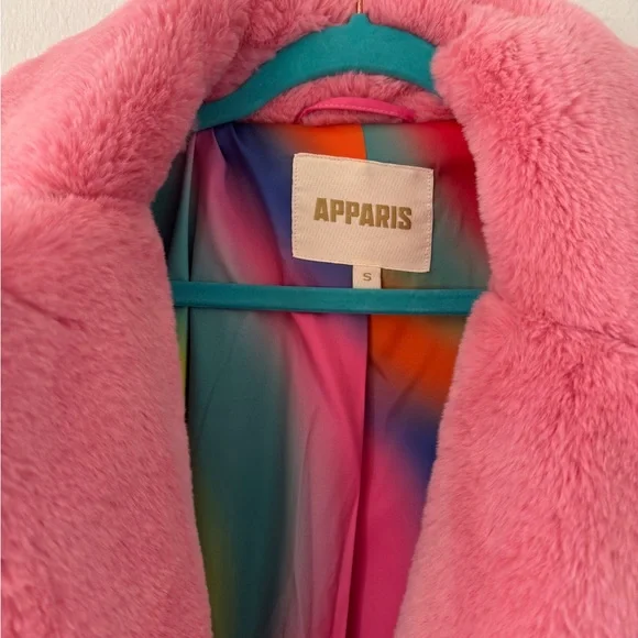 Apparis Vibrant Pink Teddy Jacket - Picture 2 of 4